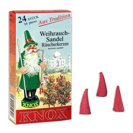 24 Medium Incense Cones in Sandal ~ Germany